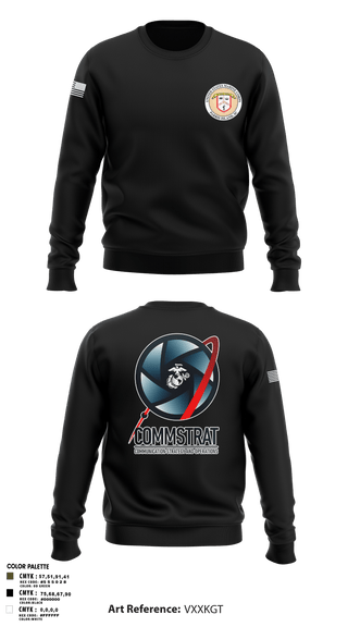 Crew Neck Sweatshirt, MCRDPI COMMSTRAT, Marines, Teamtime, Team time, sublimation, custom sports apparel, team uniforms, spirit wear, spiritwear, sports uniforms, custom shirts, team store, custom team store, fundraiser sports, apparel fundraiser