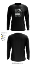 New Milford Bulls Football And Cheerleading 19489077 Long Sleeve Performance Shirt - 9