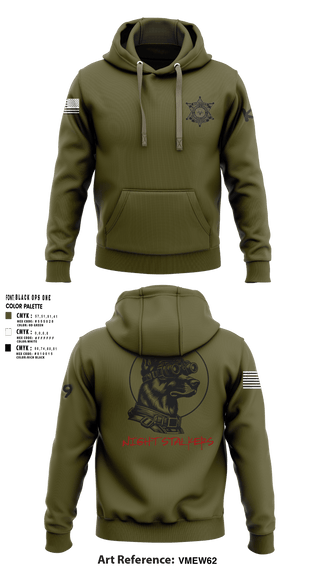 Hoodie, Hancock County Sheriffs Office K9 Unit, , Teamtime, Team time, sublimation, custom sports apparel, team uniforms, spirit wear, spiritwear, sports uniforms, custom shirts, team store, custom team store, fundraiser sports, apparel fundraiser