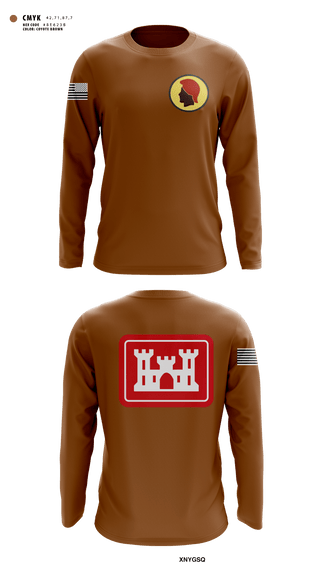 Long Sleeve Performance Shirt, 230th Engineer Corps, , Teamtime, Team time, sublimation, custom sports apparel, team uniforms, spirit wear, spiritwear, sports uniforms, custom shirts, team store, custom team store, fundraiser sports, apparel fundraiser
