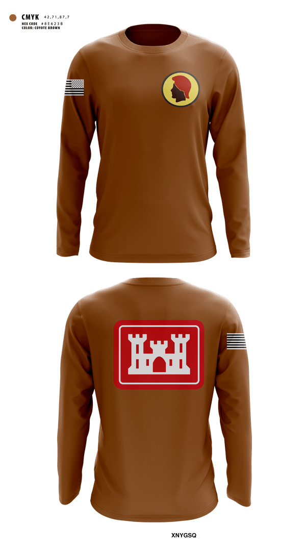 Long Sleeve Performance Shirt, 230th Engineer Corps, , Teamtime, Team time, sublimation, custom sports apparel, team uniforms, spirit wear, spiritwear, sports uniforms, custom shirts, team store, custom team store, fundraiser sports, apparel fundraiser