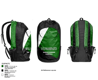 Gear Bag, Rainbow warriors, Men's Basketball, Teamtime, Team time, sublimation, custom sports apparel, team uniforms, spirit wear, spiritwear, sports uniforms, custom shirts, team store, custom team store, fundraiser sports, apparel fundraiser
