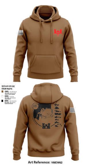 Hoodie, 302nd EN CO, Army, Teamtime, Team time, sublimation, custom sports apparel, team uniforms, spirit wear, spiritwear, sports uniforms, custom shirts, team store, custom team store, fundraiser sports, apparel fundraiser