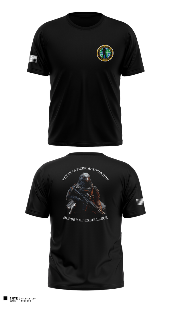 Old School Cotton Feel Shirt, Center for Security Forces Detachment Chesapeake, Navy, Teamtime, Team time, sublimation, custom sports apparel, team uniforms, spirit wear, spiritwear, sports uniforms, custom shirts, team store, custom team store, fundraiser sports, apparel fundraiser