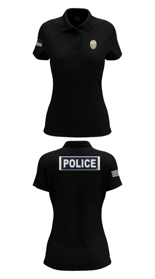 Women's Short Sleeve Performance Polo, Miami Police Department, Police, Teamtime, Team time, sublimation, custom sports apparel, team uniforms, spirit wear, spiritwear, sports uniforms, custom shirts, team store, custom team store, fundraiser sports, apparel fundraiser