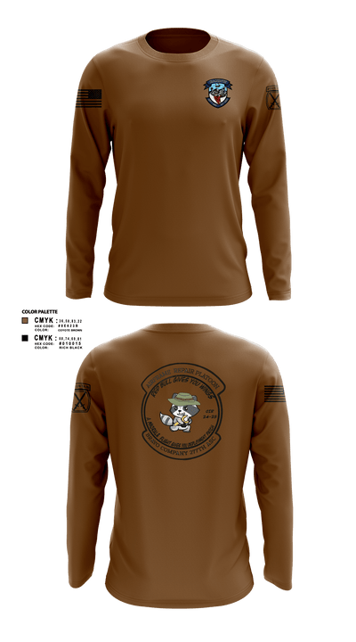 B Co 277 ASB ARP 36421630 Long Sleeve Performance Shirt - 5