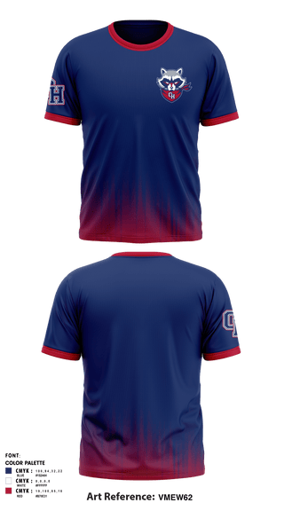 Short Sleeve Performance Shirt, Oak Hill High School, Spirit Store, Teamtime, Team time, sublimation, custom sports apparel, team uniforms, spirit wear, spiritwear, sports uniforms, custom shirts, team store, custom team store, fundraiser sports, apparel fundraiser