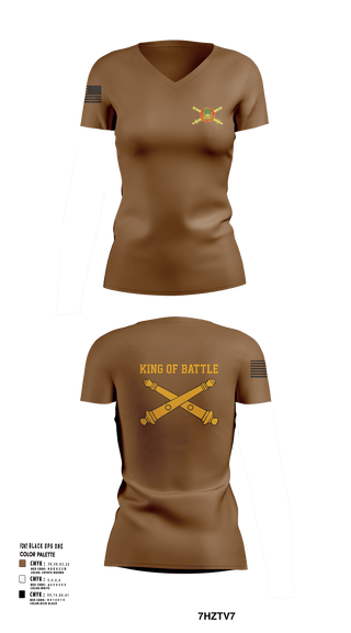 Women's Short Sleeve Vneck Shirt, BN FDC 1-5 FA, Army, Teamtime, Team time, sublimation, custom sports apparel, team uniforms, spirit wear, spiritwear, sports uniforms, custom shirts, team store, custom team store, fundraiser sports, apparel fundraiser