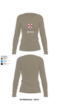322 EN CO 78739236 Women's Long Sleeve V-neck Shirt - 62