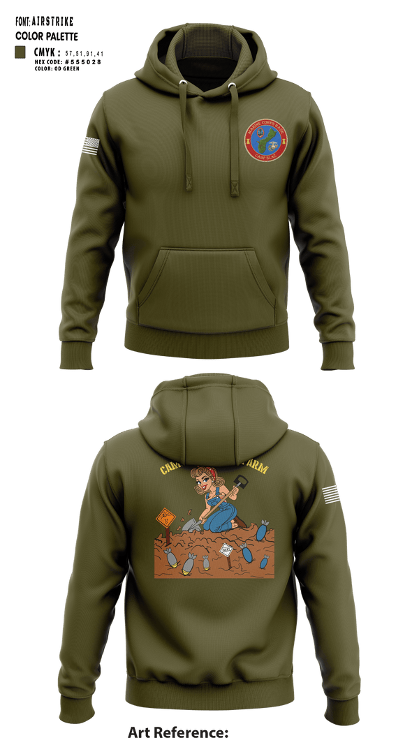 Hoodie, MCB Camp Blaz Ordnance, Marines, Teamtime, Team time, sublimation, custom sports apparel, team uniforms, spirit wear, spiritwear, sports uniforms, custom shirts, team store, custom team store, fundraiser sports, apparel fundraiser