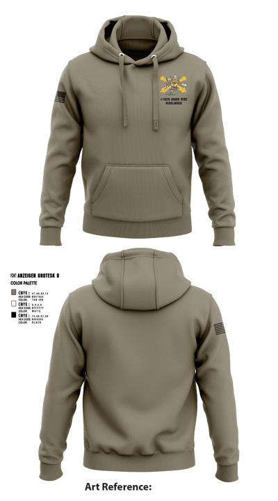 Bravo 1-119th FA 38934008 Hoodie - 2