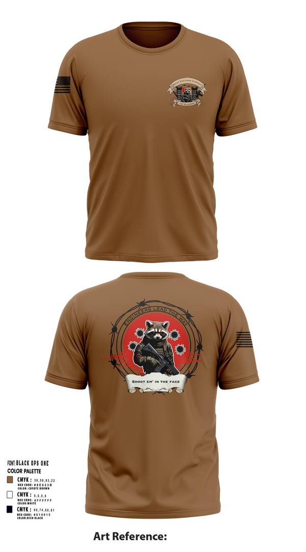 Short Sleeve Performance Shirt, 441st Engineer Company, Army, Teamtime, Team time, sublimation, custom sports apparel, team uniforms, spirit wear, spiritwear, sports uniforms, custom shirts, team store, custom team store, fundraiser sports, apparel fundraiser