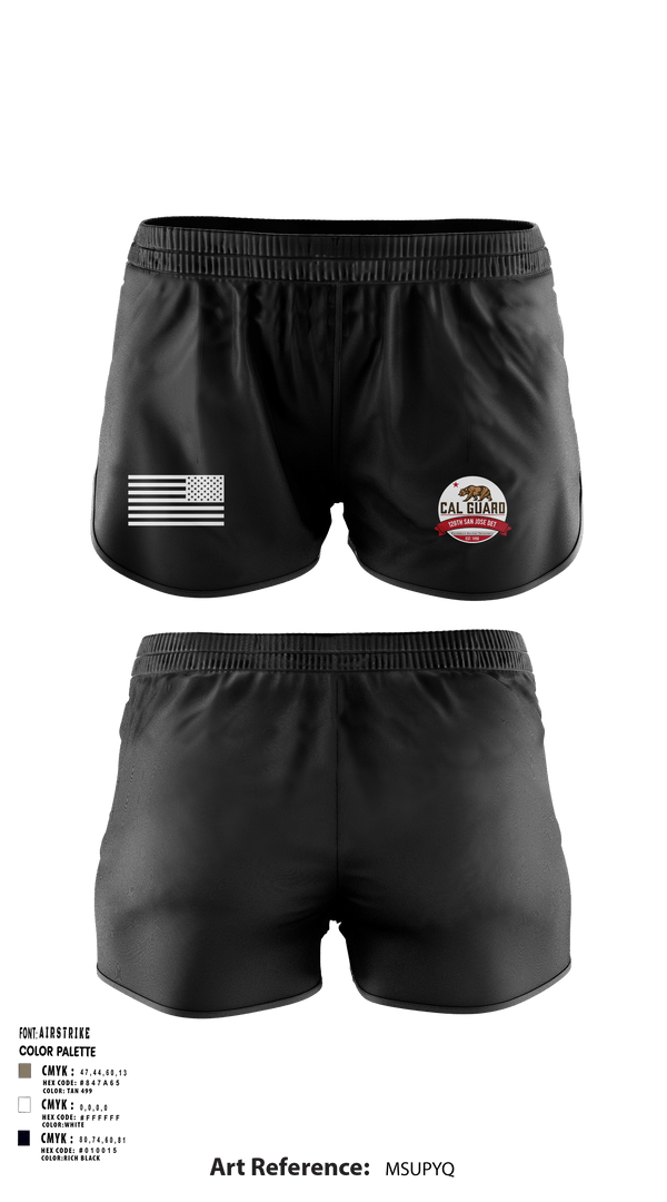 Ranger Panties, California State Guard San Jose, National Guard, Teamtime, Team time, sublimation, custom sports apparel, team uniforms, spirit wear, spiritwear, sports uniforms, custom shirts, team store, custom team store, fundraiser sports, apparel fundraiser