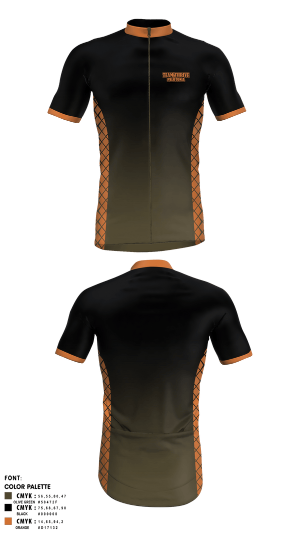 Cycling Jersey, Team Thrive Pelotonia, Cycling, Teamtime, Team time, sublimation, custom sports apparel, team uniforms, spirit wear, spiritwear, sports uniforms, custom shirts, team store, custom team store, fundraiser sports, apparel fundraiser