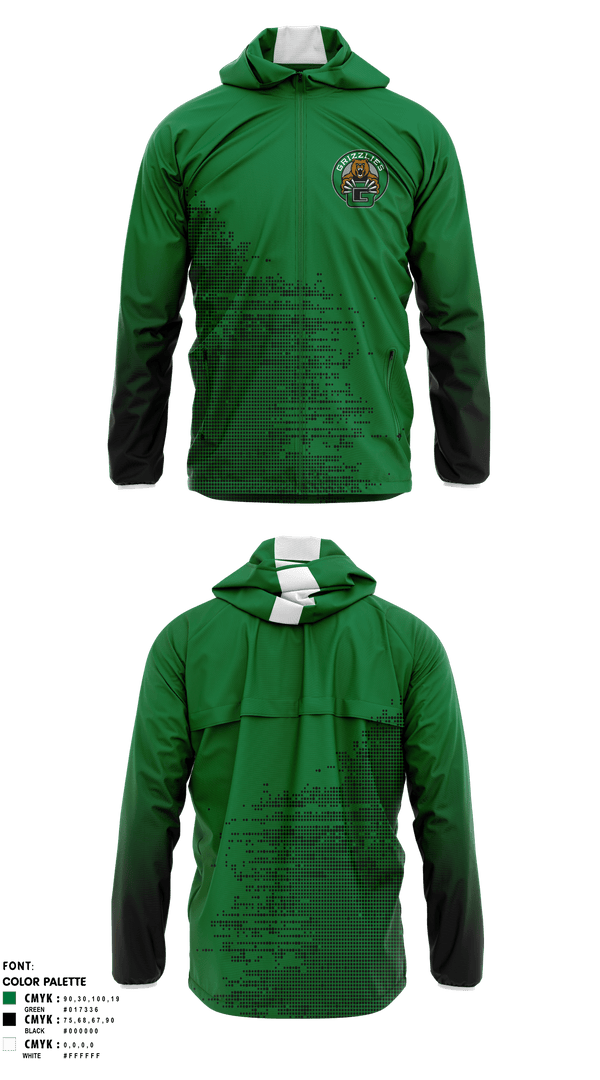 Windbreaker, Grizzlies, Women's Soccer, Teamtime, Team time, sublimation, custom sports apparel, team uniforms, spirit wear, spiritwear, sports uniforms, custom shirts, team store, custom team store, fundraiser sports, apparel fundraiser