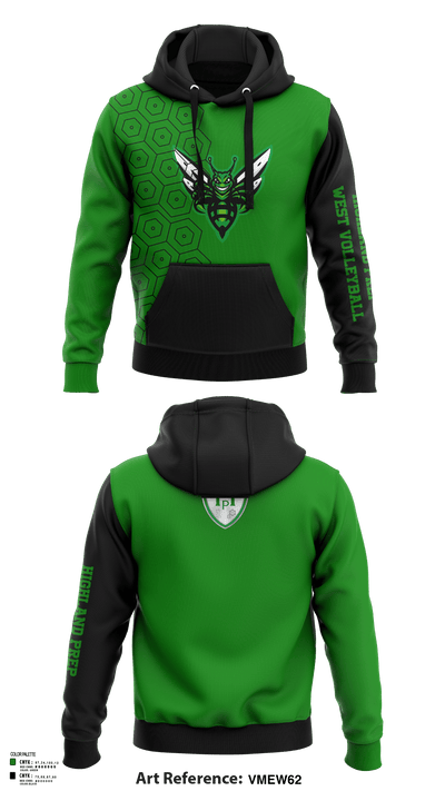 Highland Prep West Volleyball 62361985 Hoodie - 1