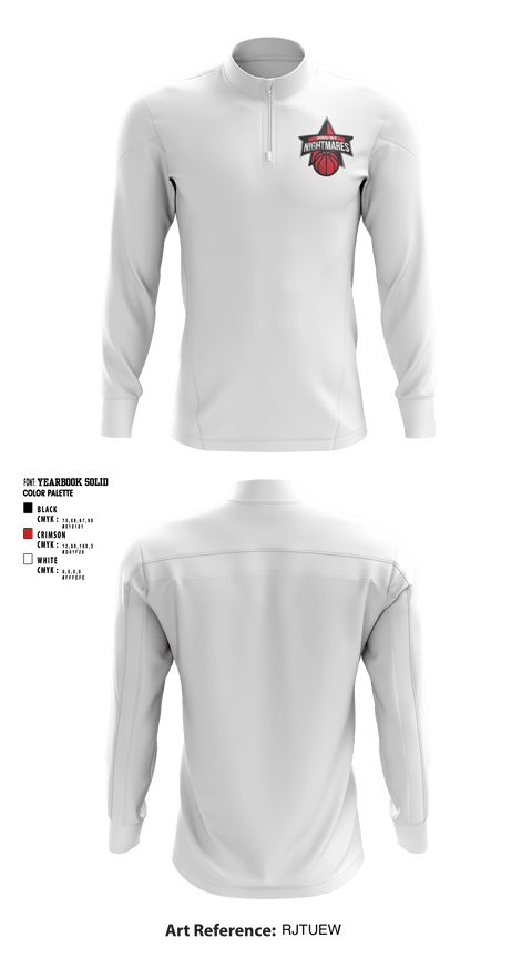 Quarter Zip Jacket, Springfield nightmares, Men's Basketball, Teamtime, Team time, sublimation, custom sports apparel, team uniforms, spirit wear, spiritwear, sports uniforms, custom shirts, team store, custom team store, fundraiser sports, apparel fundraiser