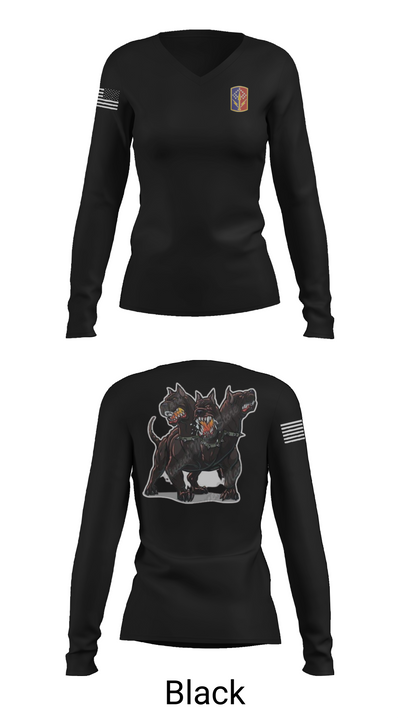 1-174th ADA RGT 76642958 Women's Long Sleeve V-neck Shirt - 35
