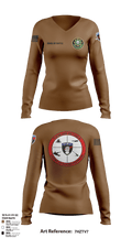 FAS 2CR 61253199 Women's Long Sleeve V-neck Shirt - 1