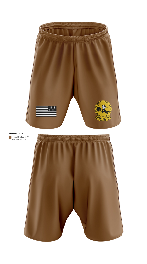 Athletic Shorts With Pockets, VFA-31 THE TOMCATTERS, Navy, Teamtime, Team time, sublimation, custom sports apparel, team uniforms, spirit wear, spiritwear, sports uniforms, custom shirts, team store, custom team store, fundraiser sports, apparel fundraiser
