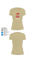 1st Battalion 15th Field Artillery 40296639 Women's Short Sleeve V-neck Shirt - 84