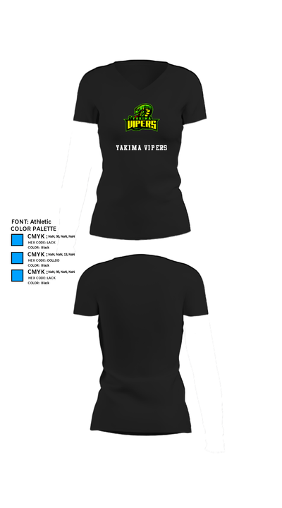 Yakima Vipers 37662855 Women's Short Sleeve V-neck Shirt - 37