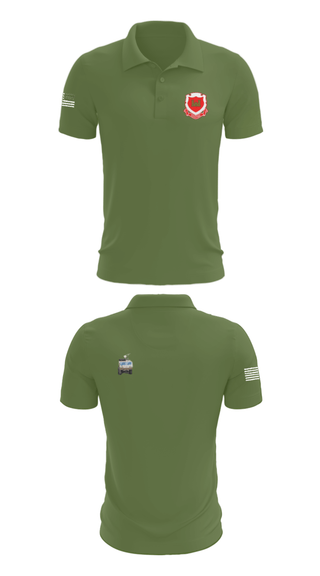 Short Sleeve Performance Polo, 185th Engineer Support Company, , Teamtime, Team time, sublimation, custom sports apparel, team uniforms, spirit wear, spiritwear, sports uniforms, custom shirts, team store, custom team store, fundraiser sports, apparel fundraiser