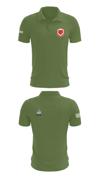 185th Engineer Support Company 57243184 Short Sleeve Performance Polo - 47