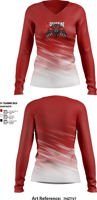 Women's Long Sleeve Vneck Shirt, Maysville High School Volleyball, Women's Volleyball, Teamtime, Team time, sublimation, custom sports apparel, team uniforms, spirit wear, spiritwear, sports uniforms, custom shirts, team store, custom team store, fundraiser sports, apparel fundraiser
