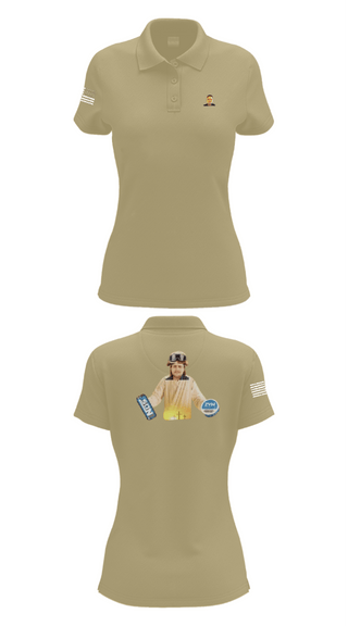 Women's Short Sleeve Performance Polo, 1st DSB, Marines, Teamtime, Team time, sublimation, custom sports apparel, team uniforms, spirit wear, spiritwear, sports uniforms, custom shirts, team store, custom team store, fundraiser sports, apparel fundraiser