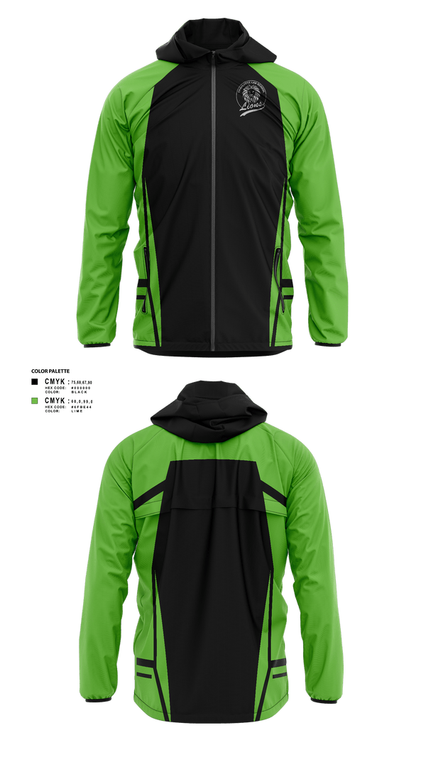 Windbreaker, Charlotte lab lions, Men's Soccer, Teamtime, Team time, sublimation, custom sports apparel, team uniforms, spirit wear, spiritwear, sports uniforms, custom shirts, team store, custom team store, fundraiser sports, apparel fundraiser