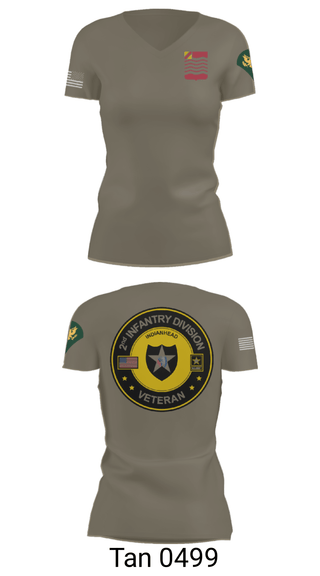 Women's Short Sleeve Vneck Shirt, 1st Battalion 15th Field Artillery, Army, Teamtime, Team time, sublimation, custom sports apparel, team uniforms, spirit wear, spiritwear, sports uniforms, custom shirts, team store, custom team store, fundraiser sports, apparel fundraiser