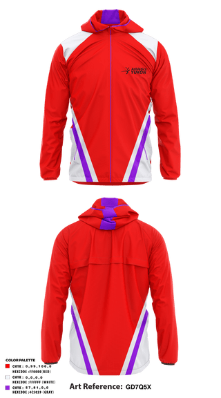 Windbreaker, Athletics Yukon, Track & Field, Teamtime, Team time, sublimation, custom sports apparel, team uniforms, spirit wear, spiritwear, sports uniforms, custom shirts, team store, custom team store, fundraiser sports, apparel fundraiser
