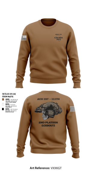 Crew Neck Sweatshirt, Aco 1-111, National Guard, Teamtime, Team time, sublimation, custom sports apparel, team uniforms, spirit wear, spiritwear, sports uniforms, custom shirts, team store, custom team store, fundraiser sports, apparel fundraiser