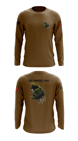Long Sleeve Performance Shirt, Campbell SORB, Army, Teamtime, Team time, sublimation, custom sports apparel, team uniforms, spirit wear, spiritwear, sports uniforms, custom shirts, team store, custom team store, fundraiser sports, apparel fundraiser