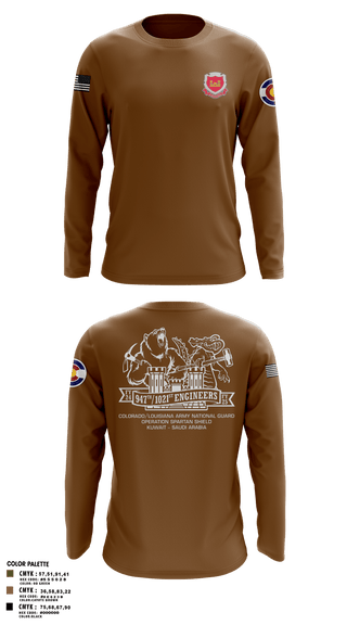 Long Sleeve Performance Polo, 947th EVCC, , Teamtime, Team time, sublimation, custom sports apparel, team uniforms, spirit wear, spiritwear, sports uniforms, custom shirts, team store, custom team store, fundraiser sports, apparel fundraiser