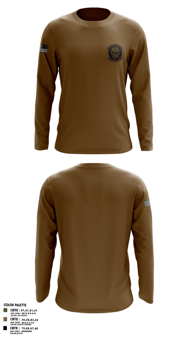 Long Sleeve Performance Shirt, R2 Performance center, Army, Teamtime, Team time, sublimation, custom sports apparel, team uniforms, spirit wear, spiritwear, sports uniforms, custom shirts, team store, custom team store, fundraiser sports, apparel fundraiser