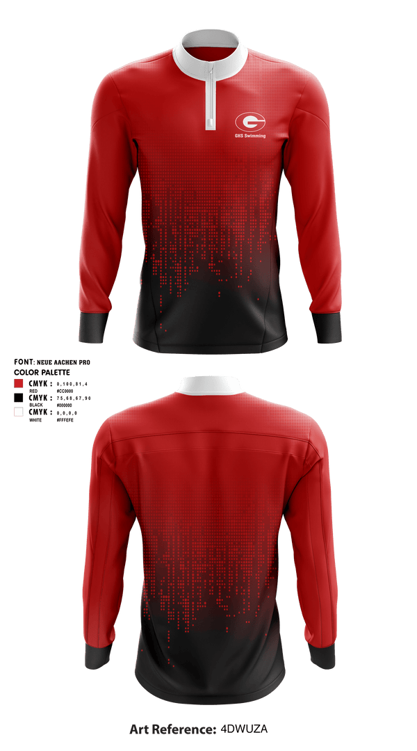 Quarter Zip Jacket, Greenville Senior High School Swimming, Swimming, Teamtime, Team time, sublimation, custom sports apparel, team uniforms, spirit wear, spiritwear, sports uniforms, custom shirts, team store, custom team store, fundraiser sports, apparel fundraiser