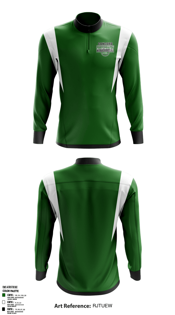 Quarter Zip Jacket, CONCORD HIGH SCHOOL Cross Country, Cross Country, Teamtime, Team time, sublimation, custom sports apparel, team uniforms, spirit wear, spiritwear, sports uniforms, custom shirts, team store, custom team store, fundraiser sports, apparel fundraiser