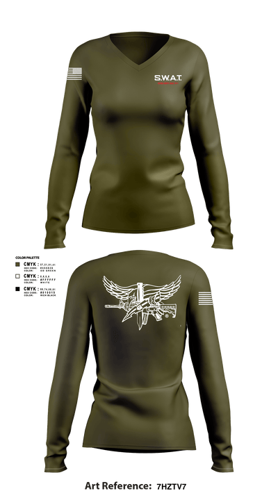 MONTVILLE SERT 14033723 Women's Long Sleeve V-neck Shirt - 102