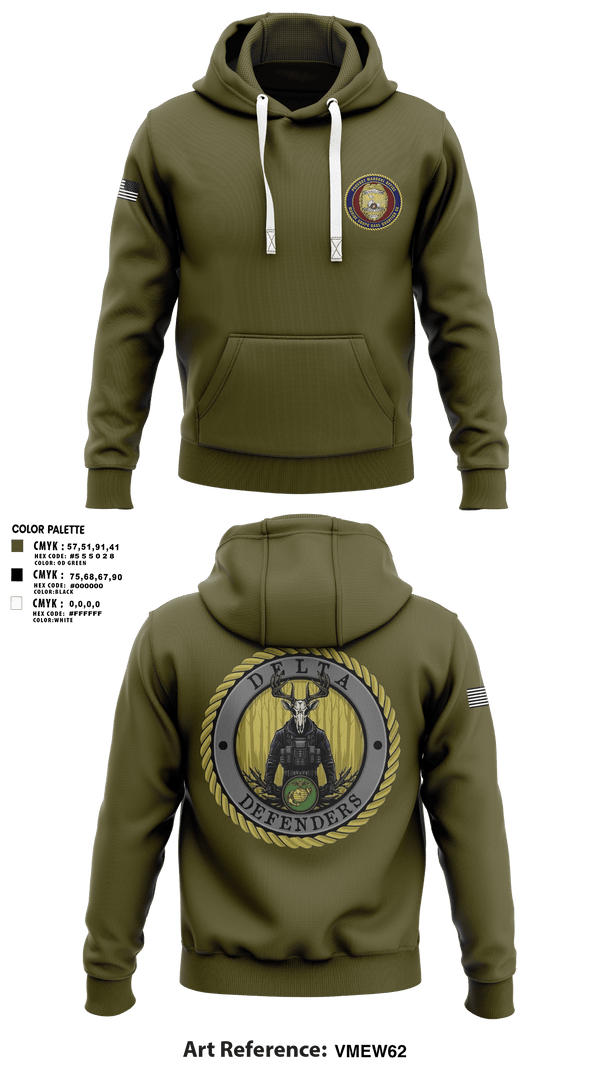 Hoodie, PMO Delta, Marines, Teamtime, Team time, sublimation, custom sports apparel, team uniforms, spirit wear, spiritwear, sports uniforms, custom shirts, team store, custom team store, fundraiser sports, apparel fundraiser