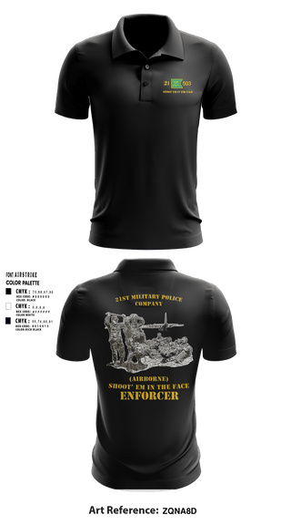 Short Sleeve Performance Polo, 21ST MILITARY POLICE COMPANY (AIRBORNE), Army, Teamtime, Team time, sublimation, custom sports apparel, team uniforms, spirit wear, spiritwear, sports uniforms, custom shirts, team store, custom team store, fundraiser sports, apparel fundraiser