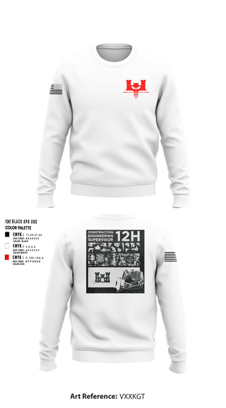 Crew Neck Sweatshirt, 302nd EN CO, Army, Teamtime, Team time, sublimation, custom sports apparel, team uniforms, spirit wear, spiritwear, sports uniforms, custom shirts, team store, custom team store, fundraiser sports, apparel fundraiser