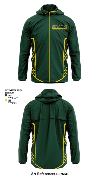 New Milford Bulls Football And Cheerleading 19489077 Windbreaker - 5