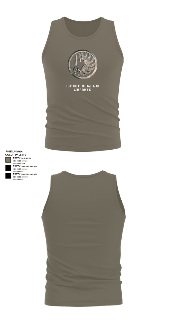 Tank Top, 1st Det. Royal Lao Airborne, Army, Teamtime, Team time, sublimation, custom sports apparel, team uniforms, spirit wear, spiritwear, sports uniforms, custom shirts, team store, custom team store, fundraiser sports, apparel fundraiser