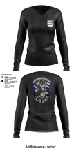 K-9 37862804 Women's Long Sleeve V-neck Shirt - 3