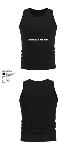 Tank Top, Detroit Police Bomb Squad, Police, Teamtime, Team time, sublimation, custom sports apparel, team uniforms, spirit wear, spiritwear, sports uniforms, custom shirts, team store, custom team store, fundraiser sports, apparel fundraiser