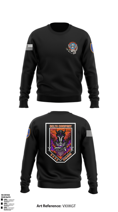 Delta Co, 2-13th AVN REGT_CADRE 68072137 Crew Neck Sweatshirt - 6