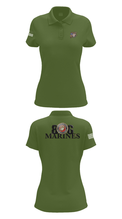 806 Marines 13874790 Women's Short Sleeve Performance Polo  - 55