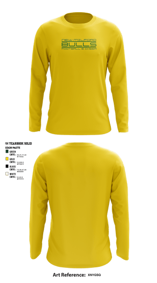 Long Sleeve Performance Shirt, New Milford Bulls Football And Cheerleading, Football, Teamtime, Team time, sublimation, custom sports apparel, team uniforms, spirit wear, spiritwear, sports uniforms, custom shirts, team store, custom team store, fundraiser sports, apparel fundraiser